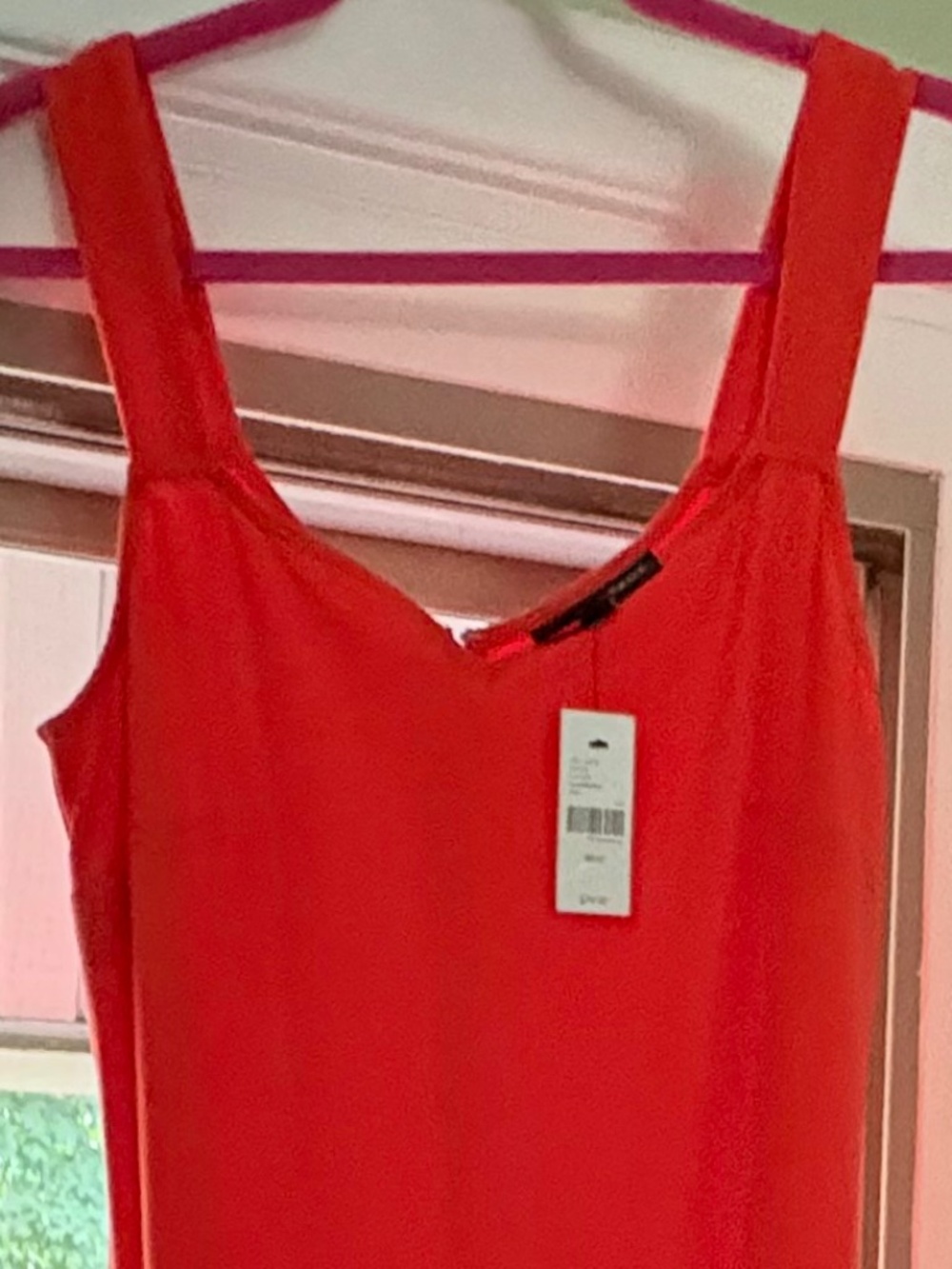 Red/Orange Sweetheart Neckline Dress